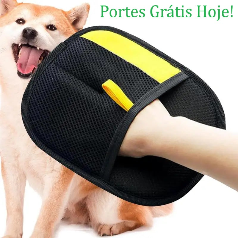 Luvas de Limpeza Fácil de pêlos de cães e gatos de sofás, tapetes e roupa.