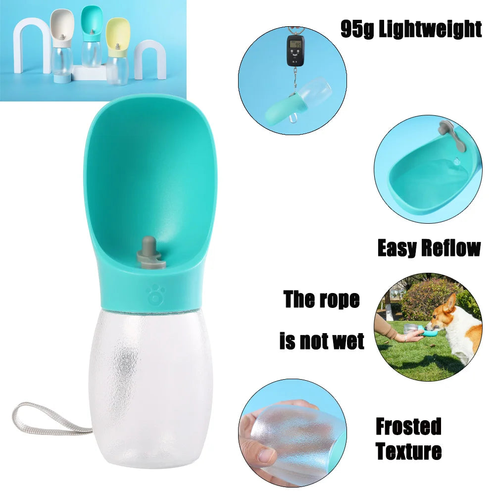 Garrafa de água para cães, 300ml, perfeito para passeios e viagens